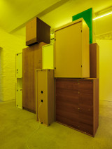 James Lewis, <em>Living Stone</em>, 2024, Second hand furniture, TV screen, HD video (01 h 07 m 04 s), variable dimensions – Thumbnail preview
