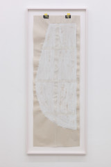 Johanna Charlotte Trede, <em>b: I’m like weak paper 2</em>, 2026, Wall paint on paper, framed, 54 × 130 cm – Thumbnail preview