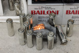 Laurids Oder, <em>Untitled, 2026, </em>Cast aluminium, petroleum, empty gas cartridges, LED, CR2016, magnets, Dimensions variable – Thumbnail preview