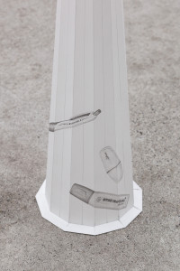 Lisa Sifkovits, <em>Catching old ghosts looming over the city,</em> 2025, Pencil on paper, each 75 × 15 × 15 cm – Thumbnail preview