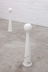 Lisa Sifkovits, <em>Catching old ghosts looming over the city</em>, 2025, Pencil on paper, each 75 × 15 × 15 cm – Thumbnail preview