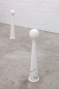 Lisa Sifkovits, <em>Catching old ghosts looming over the city</em>, 2025, Pencil on paper, each 75 × 15 × 15 cm – Thumbnail preview