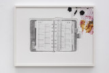 Lisa Sifkovits, <em>New York Minute (2004)</em>, 2025, Pencil on paper, paper, cardboard, napkin, 35 × 47 cm – Thumbnail preview