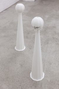 Lisa Sifkovits, <em>Catching old ghosts looming over the city,</em> 2025, Pencil on paper, each 75 × 15 × 15 cm – Thumbnail preview