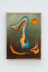 Marianne Vlaschits, <em>July 5pm, </em>2023, Acrylics and oil on burlap, 20x15cm – Thumbnail preview