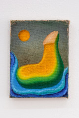 Marianne Vlaschits, <em>Insolence</em>, 2023, Acrylics and oil on burlap, 20x15cm – Thumbnail preview
