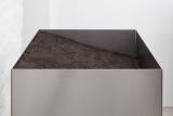 Rosario Aninat and Simon Shim-Sutcliffe, <em>Baby Teeth</em>, 2024, Stainless steel, dirt, typographic sorts (detail) – Thumbnail preview