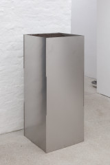 Rosario Aninat and Simon Shim-Sutcliffe, <em>Baby Teeth</em>, 2024, Stainless steel, dirt, typographic sorts – Thumbnail preview